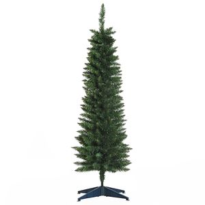 HOMCOM Weihnachtsbaum 1,5 m Christbaum Kunsttanne 294 Äste zerlegbar PVC Grün ∅46 x 150 cm