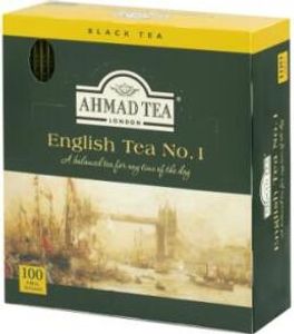 Ahmad Tea- English Tea No.1 Schwarzer Beutel- Tee, Aroma-versiegelt Folie Verpackt 100 St. á 2 Gramm