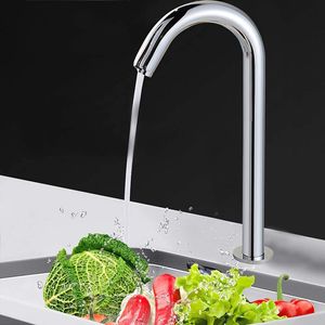 Wasserhahn Küche Infrarot Sensor    Automatische Armatur bad Badarmatur  Waschbecken    Mischbatterie Waschtischarmatur Kaltes Wasser