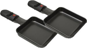 2er-Set Ersatzpfännchen Raclette-Pfännchen eckig für DOMO DO9039