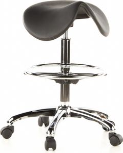 hjh OFFICE Sattelhocker TOP WORK 13 Rollhocker Arbeitshocker, Ergonomischer Hocker für Büro Praxis Homeoffice, Hartschaum