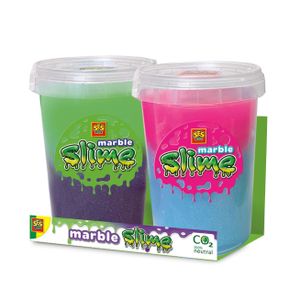 SES Creative Slime Marmor-Schleim - Duo-Pack 400 g, Schleim, 3 Jahr(e), PVC, Blau, Grün, Pink, Violett, 2 Stück(e)