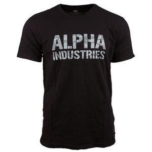 Alpha Industries T-Shirt Camo Print  schwarz weiß camo : M