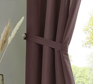 Raffhalter Microsatin 50 x 5 cm Braun Polyester Pflegeleicht Zubehör, 20400R