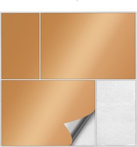 Fliesenaufkleber  Für Bad, Küche etc Kupfer 92 matt 15 x 20 cm 25 Stück