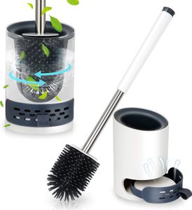Yakimz WC-Bürste Toilettenbürste Silikon Klobürste Wandmontage Bürstengarnitur Bürste
