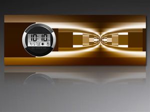 6116 Dixtime Digitálne dizajnové nástenné hodiny, moderné hodiny do obývacky 35x100cm