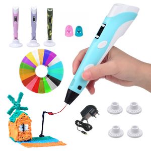3D-Druck-Stift | Magischer Stift | Starterset | Kinder und Erwachsene | ideale Geschenkidee | PLA kompatibel | inkl. 20 Farben, je 3M | inkl. Netzteil