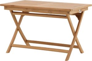 FURNLUX Esstisch Kenia Teak 70cm / Hauptfarbe: Braun / Abmessungen: 70 x 120 x 75 cm