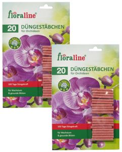 GKA 40 Düngestäbchen floraline Dünger Depotdünger für Orchideen Nährstoffe für Wachstum und kräftige Pflanzen bis 100 Tage