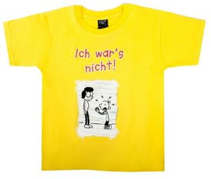 T-Shirt 'Gregs Tagebuch', gelb (152), Zustand:Neu
