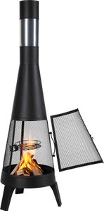 SucceBuy Terrassenofen Gartenkamin Aztekenofen Chimenea Feuerstelle 508x1495mm