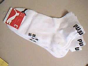 Puma Plain Quarter Socks Men Kids White Rozmiar 43-46