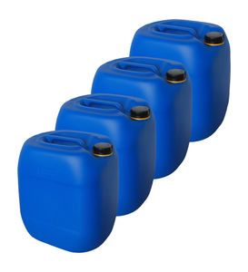 4 x 30 Liter Kanister Wasserkanister Campingkanister Farbe blau lebensmittelecht (4x30 knb)