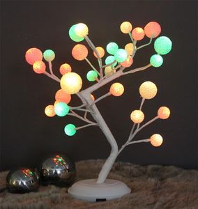 Detská lampa LED Light Tree Nočná lampaRGB Glitter Ball 45 cm 32 LED TreeImitáciaatívny strom Stolná lampa