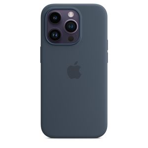 Apple Silikon Case iPhone 14 Pro      bu  mit MagSafe - sturmblau