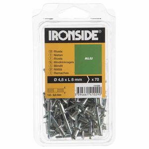 Ironside 141-029 Blindnieten 4,8/8, silber-grau (70er Pack)