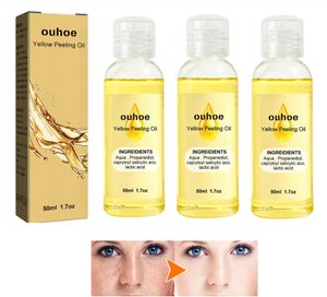 3x 50ml Gelbes Peeling-Öl, Aufhellung von Flecken, Aufhellung der Haut Gelbes Peeling-Öl für Gesicht und Körper