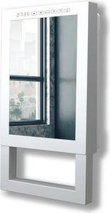 Rowi Bad-Schnellheizer 1800 W Premium mit Spiegel, Handtuchhalterung