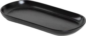 HOMLA FAMELIO ovale Platte schwarz 30 cm