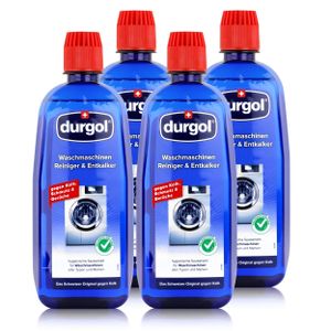 Durgol Waschmaschinen Reiniger & Entkalker 500ml - Gegen Kalk (4er Pack)