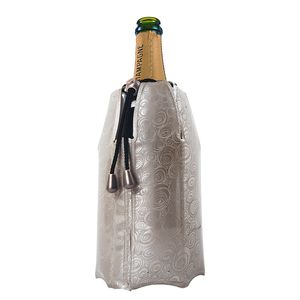 Vacu Vin 3885562 Aktívny chladič na šampanské, platina