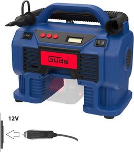 Güde Akku Kompressor K 18-0 (18V oder Zigarettenanzünder, LED-Arbeitsscheinwerfer