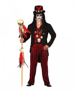 Voodoo-Zauber Hexenmeister Herren Kostüm Größe: L