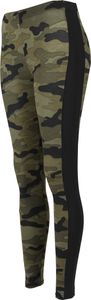 Urban Classics dámske legíny Dámske legíny Camo Stripe Wood Camouflage/Black-4XL Urban Classics dámske legíny Dámske legíny Camo Stripe Wood Camouflage/Black-4XL