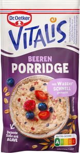 Dr. Oetker Vitalis Porridge Beeren für eine warme Hafermahlzeit 56g