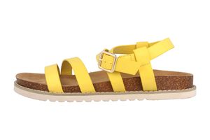 Fitters Footwear Sandalen in Übergrößen Gelb 2TM12005 Jolie Ochre große Damenschuhe, Größe:43