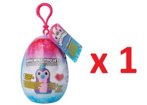 1 x Glitzer Plüsch Minis Hatchimals ca.7 cm im Ei Plüsch Clip-On Ei NEU & OVP