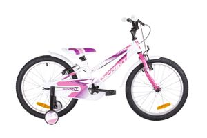 Kinderfahrrad SPRINT, CALYPSO 20 Zoll, 1 SP, Weiß und Rosa, HARDTAIL