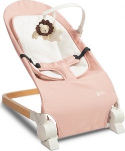 SENSILLO Babywippe mit Spielzeugbogen Babyschaukel Pine - 62x44x63cm - Rosa