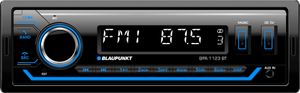 Blaupunkt 1123 1 DIN Autoradio mit Bluetooth Version: 5.0, Internes Mikrofon, Multimedia Player, Kurze Einbautiefe und Freisprechfunktion