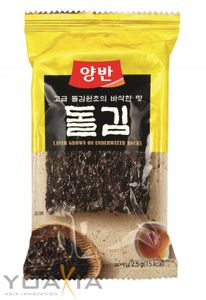 [ 28g ] DONGWON Gewürzter Nori Seetang, getrocknet und geröstet (8x3,5g) aus Korea