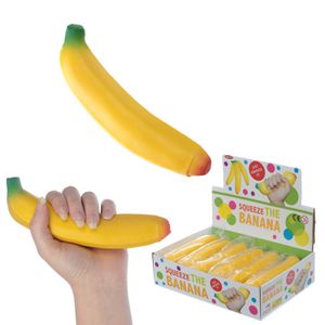 2er Set Elastische Antistress  Squishies Bananen , Squeeze Toys Stressabbau Banane , Anti-Stress-Ball, Früchte Stretchy Bananenspielzeug