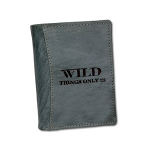 Wild Things Only oryginalny skórzany portfel unisex niebieski 12.5x2x9.5cm - w tym zawieszka wróżka D2OPJ100B