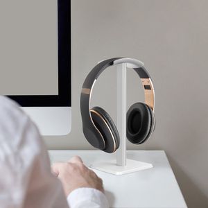 Z6 -Kopfhörerhalter tragbarer Hochstärke stabiler Schreibtisch Mount Computer Headset Stand für Office-Weiss