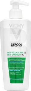 Vichy Dercos Anti-Dandruff DS Dermatological Shampoo Shampoo gegen Schuppen für normales bis fettiges Haar 390 ml