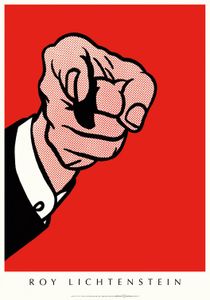 Roy Lichtenstein Poster Kunstdruck - Hey You! (100 x 70 cm)