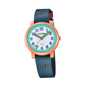 Calypso Kinder Uhr Analog Casual K5811/2 Textil Armbanduhr dunkelblau D2UK5811/2