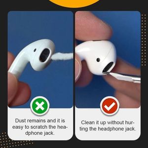 2X Reinigungsset für Airpods Pro 2 1 airpods max Multifunktions-Reinigungsstift weiche Bürste für Bluetooth-Kopfhörer, Tasche, Reinigungswerkzeuge für Huawei Samsung MI Ohrhörer