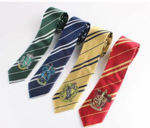 4 Stk Harry Potter Krawatte Gryffindor Ravenclaw Hufflepuff Slytherin Kostüme Cosplay