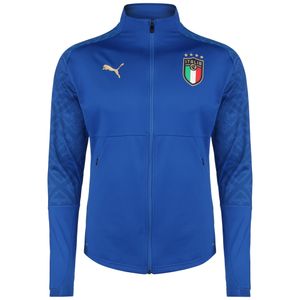 Puma FIGC Italien Stadium Home Trainingsjacke EM 2021 Herren Erwachsene blau / gold XXL (60/62 EU)