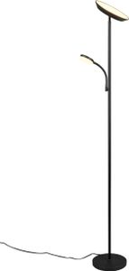 Trio LED Stehleuchte Specter 17 + 4,5 W schwarz matt