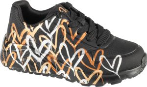 Skechers JGoldCrown: Uno Lite - Metallic 314067L-BKGD, tenisówki, dla dziewczynek, czarny, rozmiar: 36