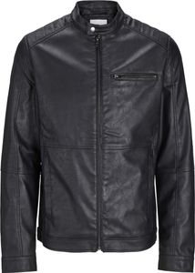 Jack & Jones Dylan Biker Lederjacke Schwarz XL Mann Schwarz XL Jack & Jones Dylan Biker Lederjacke Schwarz XL Mann Schwarz XL