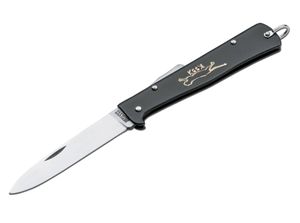 Böker Solingen Otter Mercator-Messer, Taschenmesser mit Stahl Griff Schwarz