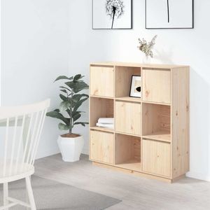 vidaXL Highboard 110,5x35x117 cm Massivholz Kiefer